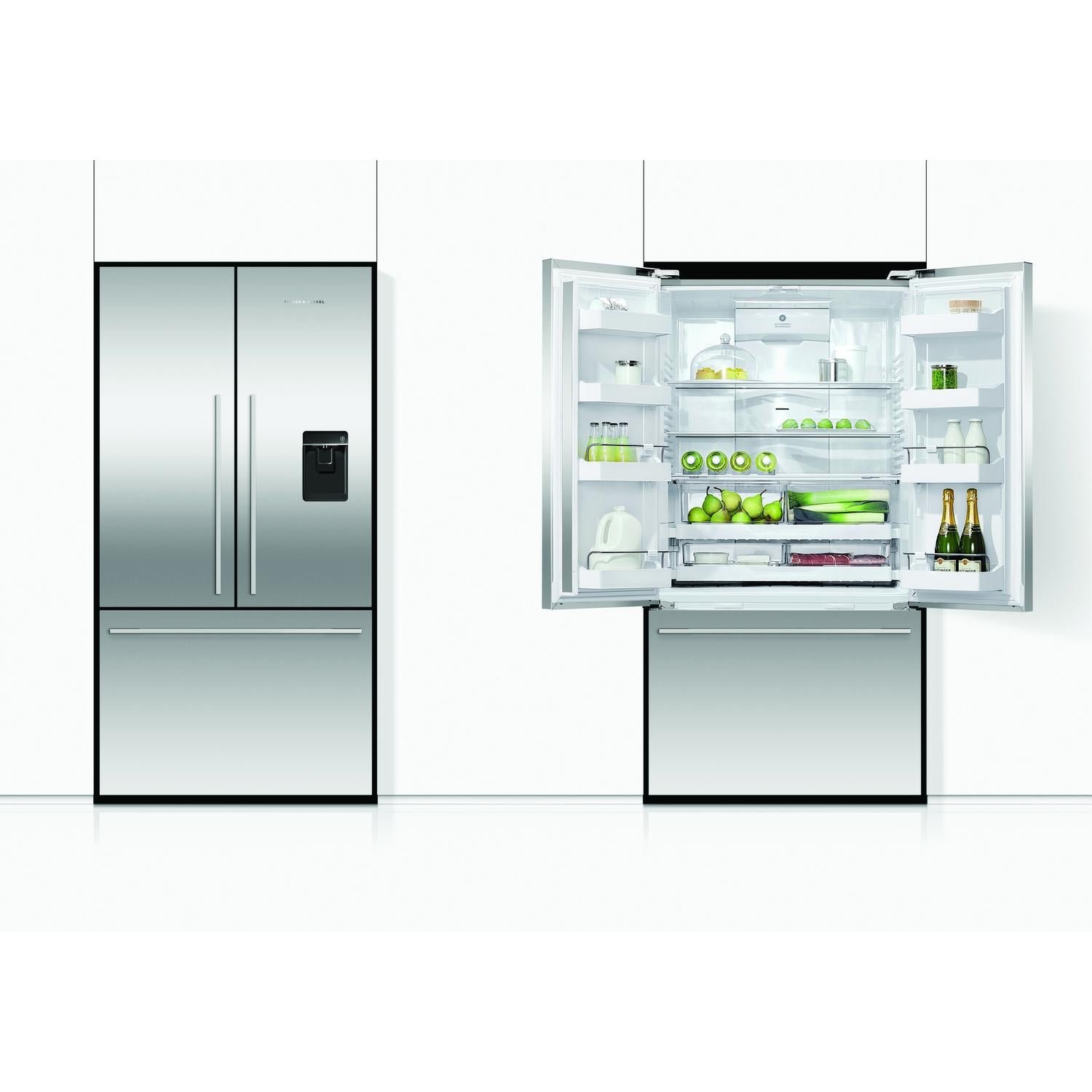 Fisher & Paykel RF540ADUX6 90cm Frost Free American Fridge Freezer - Stainless Steel
