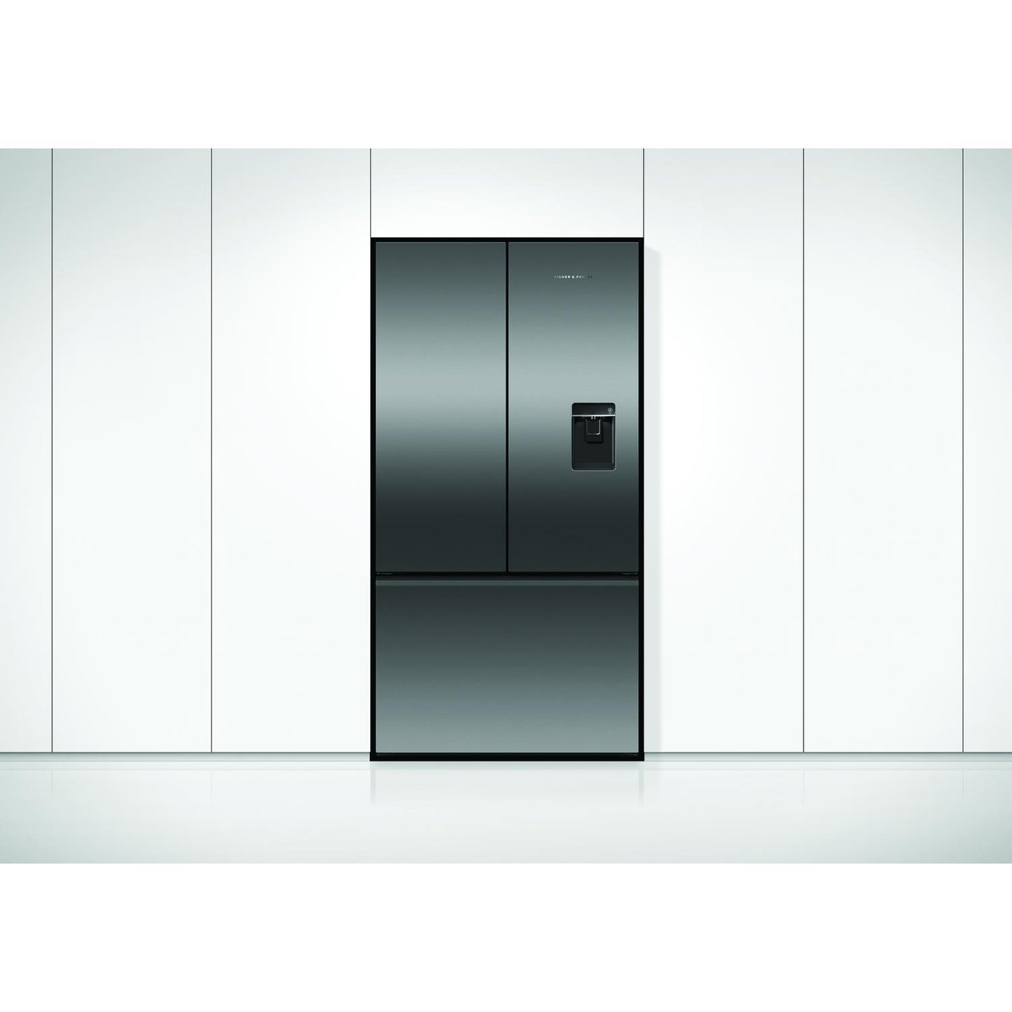 Fisher & Paykel RF540ANUB6 90cm Frost Free American Fridge Freezer - Black Stainless Steel