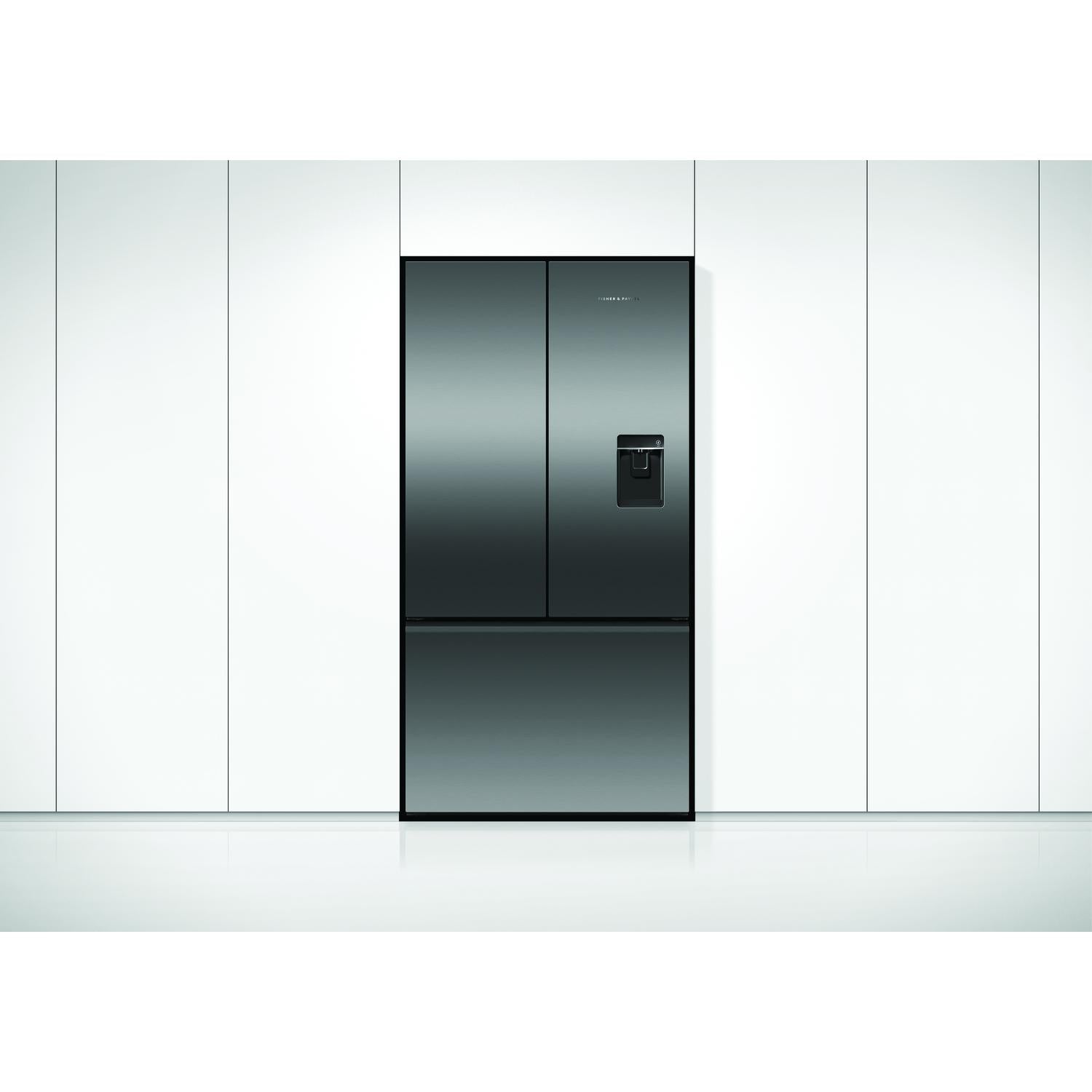 Fisher & Paykel RF540ANUB6 90cm Frost Free American Fridge Freezer - Black Stainless Steel