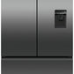 Fisher & Paykel RF540ANUB6 90cm Frost Free American Fridge Freezer - Black Stainless Steel