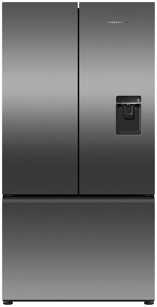 Fisher & Paykel RF540ANUB6 90cm Frost Free American Fridge Freezer - Black Stainless Steel