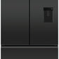 Fisher & Paykel RF540AZUB6 90cm 70/30 Frost Free American Fridge Freezer - Black Stainless Steel