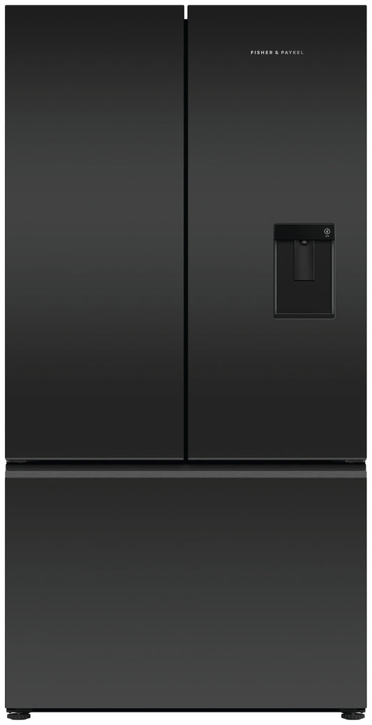 Fisher & Paykel RF540AZUB6 90cm 70/30 Frost Free American Fridge Freezer - Black Stainless Steel