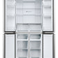 Haier HCR3818ENMM 83.3cm 60/40 Frost Free Multi Door Fridge Freezer - Inox