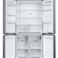 Haier HCR5919EHMB 90cm 60/40 Frost Free American Fridge Freezer - Brushed Black