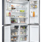 Haier HCR5919EHMB 90cm 60/40 Frost Free American Fridge Freezer - Brushed Black