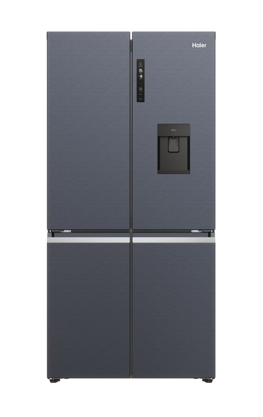 Haier HCR5919EHMB 90cm 60/40 Frost Free American Fridge Freezer - Brushed Black