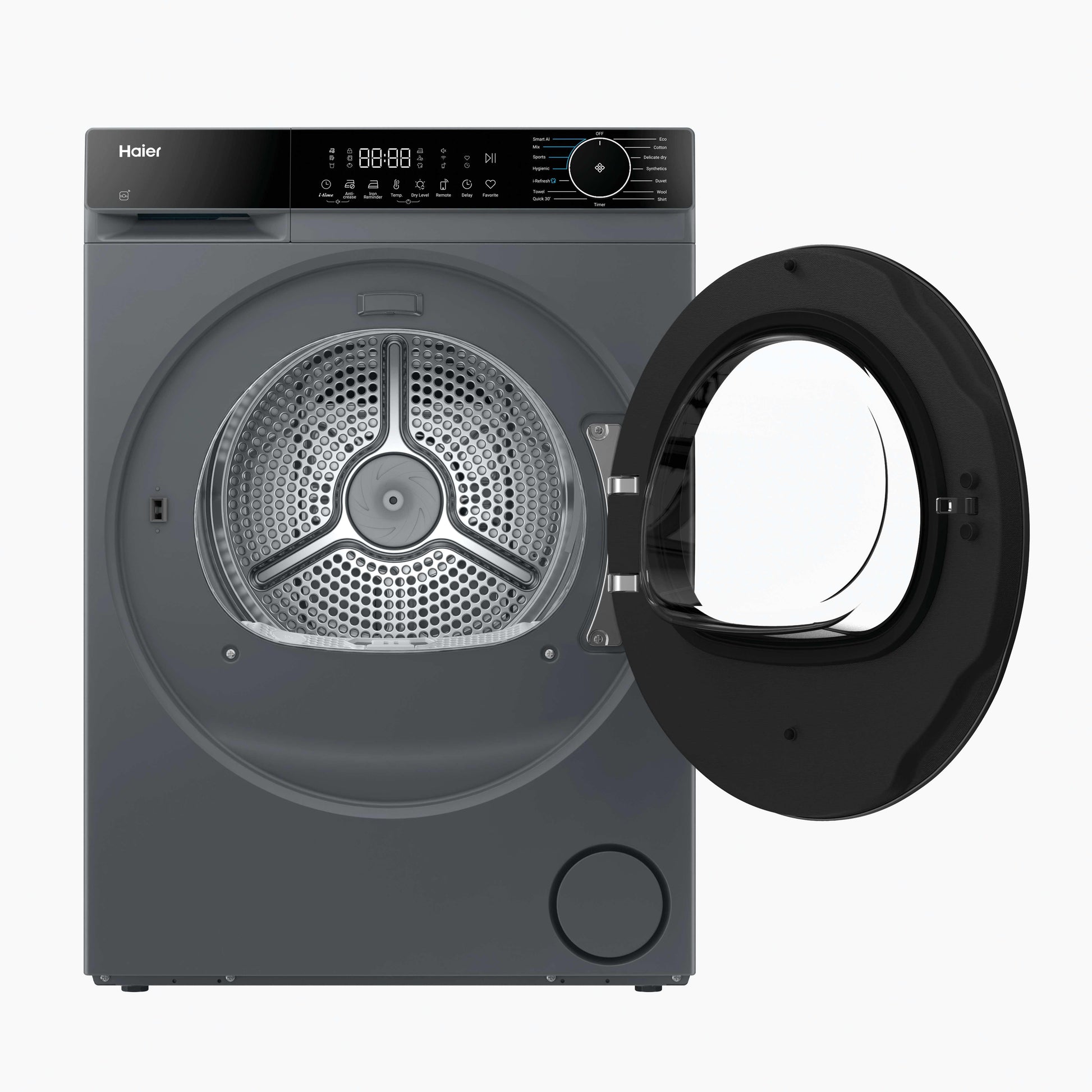 Haier HD90-D357U1G-UK 9kg Heat Pump Tumble Dryer - Graphite