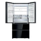 Haier HFR79F19DFGB  No Frost Multi-Door Fridge Freezer - Glass Inox Look