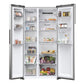 Haier HSR5918DNMP 90.5cm 70/30 Frost Free Fridge Freezer - Pt. Inox