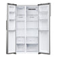 Haier HSR5918DNMP 90.5cm 70/30 Frost Free Fridge Freezer - Pt. Inox