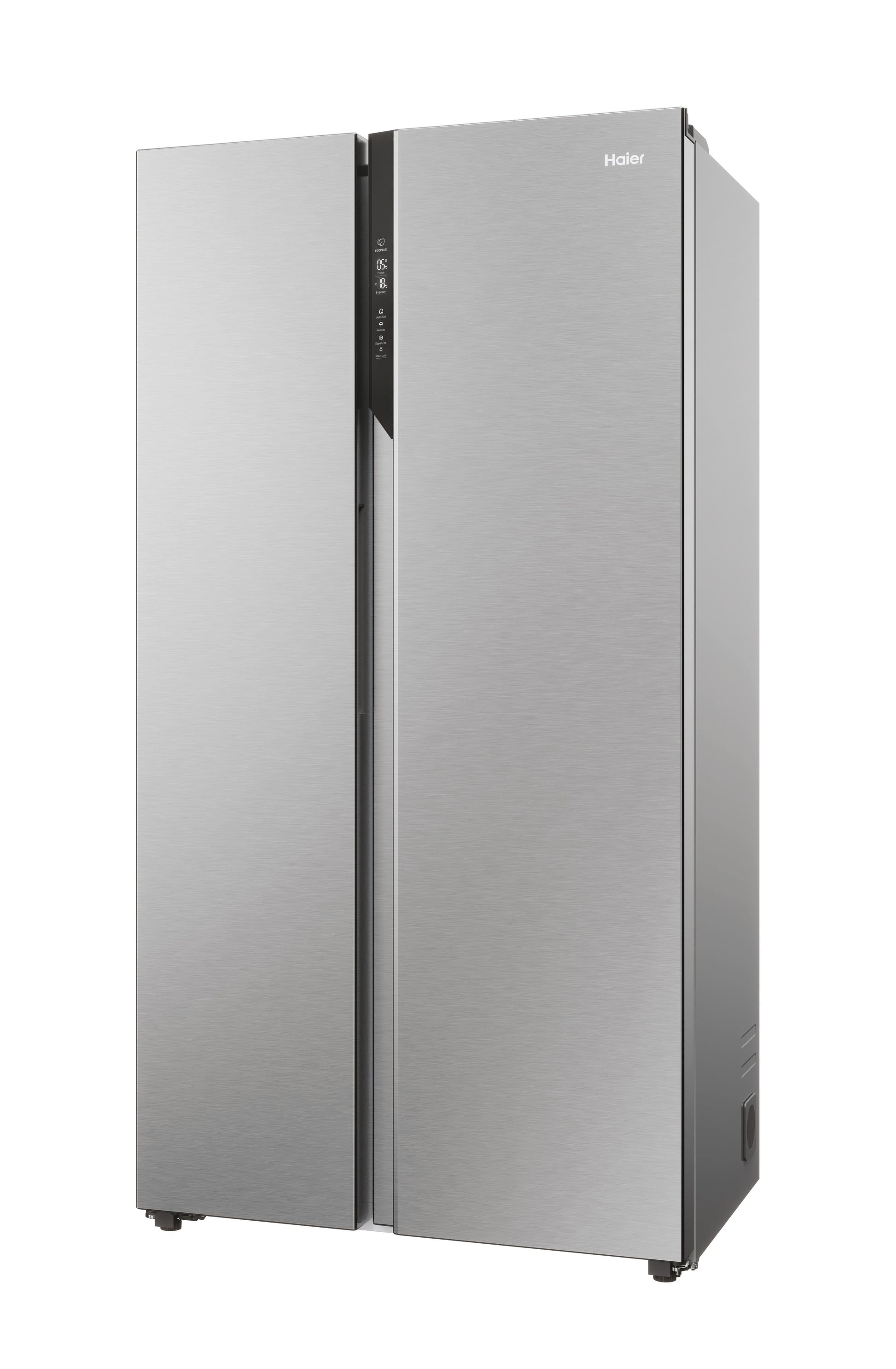 Haier HSR5918DNMP 90.5cm 70/30 Frost Free Fridge Freezer - Pt. Inox