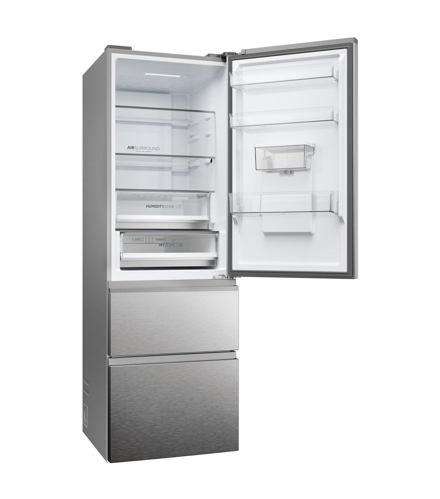 Haier HTW5618EWMG 60/40 Fridge Freezer - Silver
