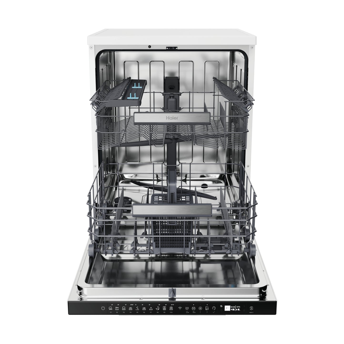 Haier XF 5C7M0W-80 Dishwasher - White - 15 Place Settings