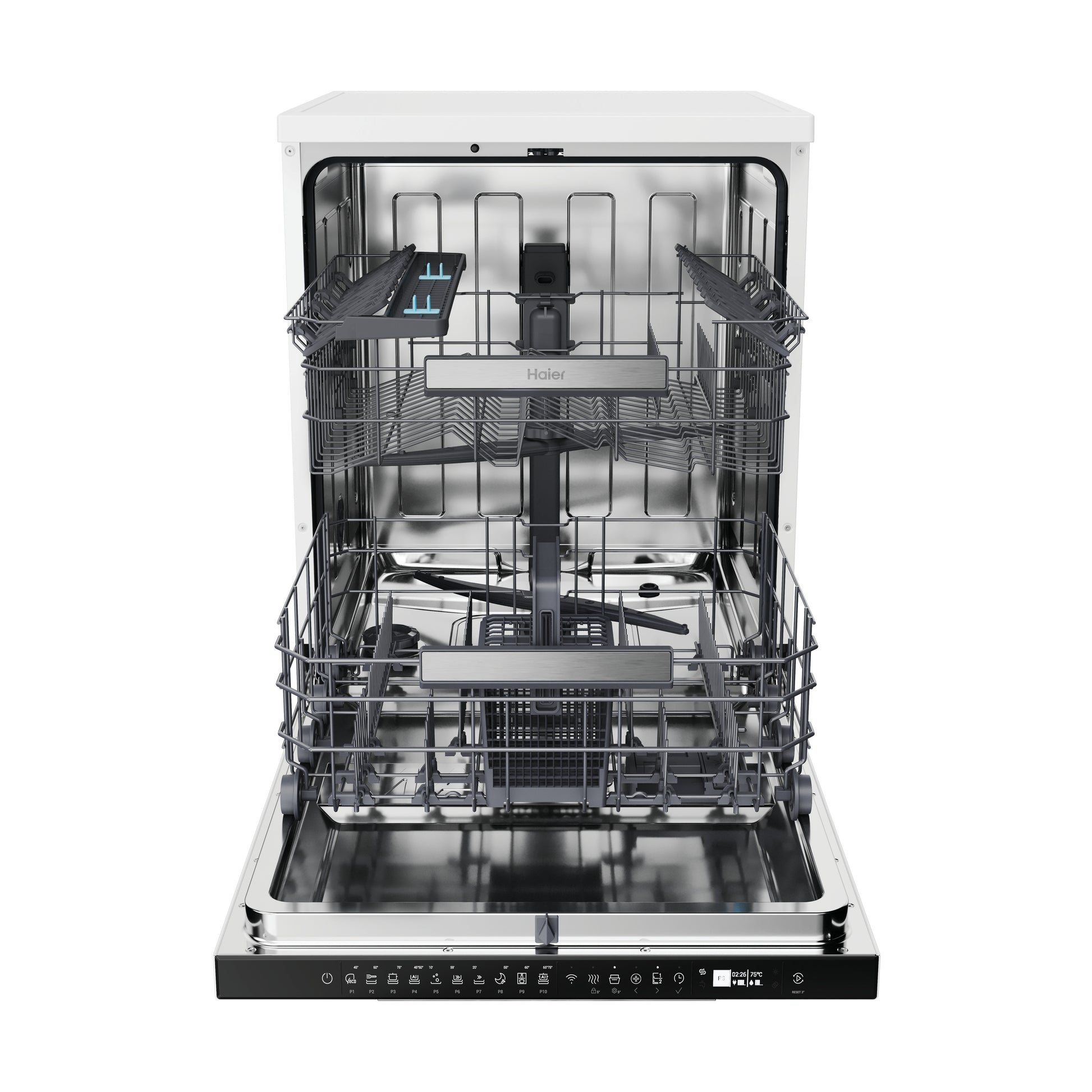 Haier XF 5C7M0W-80 Dishwasher - White - 15 Place Settings