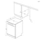 Haier XF 6B2M3BX-80 Dishwasher - Silver - 16 Place Settings