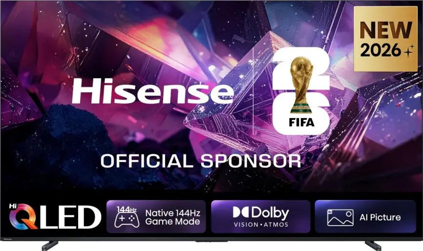 Hisense 100" 100E7STUK PRO Hi-QLED 144Hz 4K Ultra HD AI Smart TV - Charcoal Grey