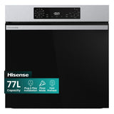Hisense BI622AXPGUK 59.5cm Built In Electric Single Oven - Black & Stainless Steel