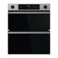 Hisense BUD714221CX 594cm Built Under Electric Double Oven - Black & Stainless Steel