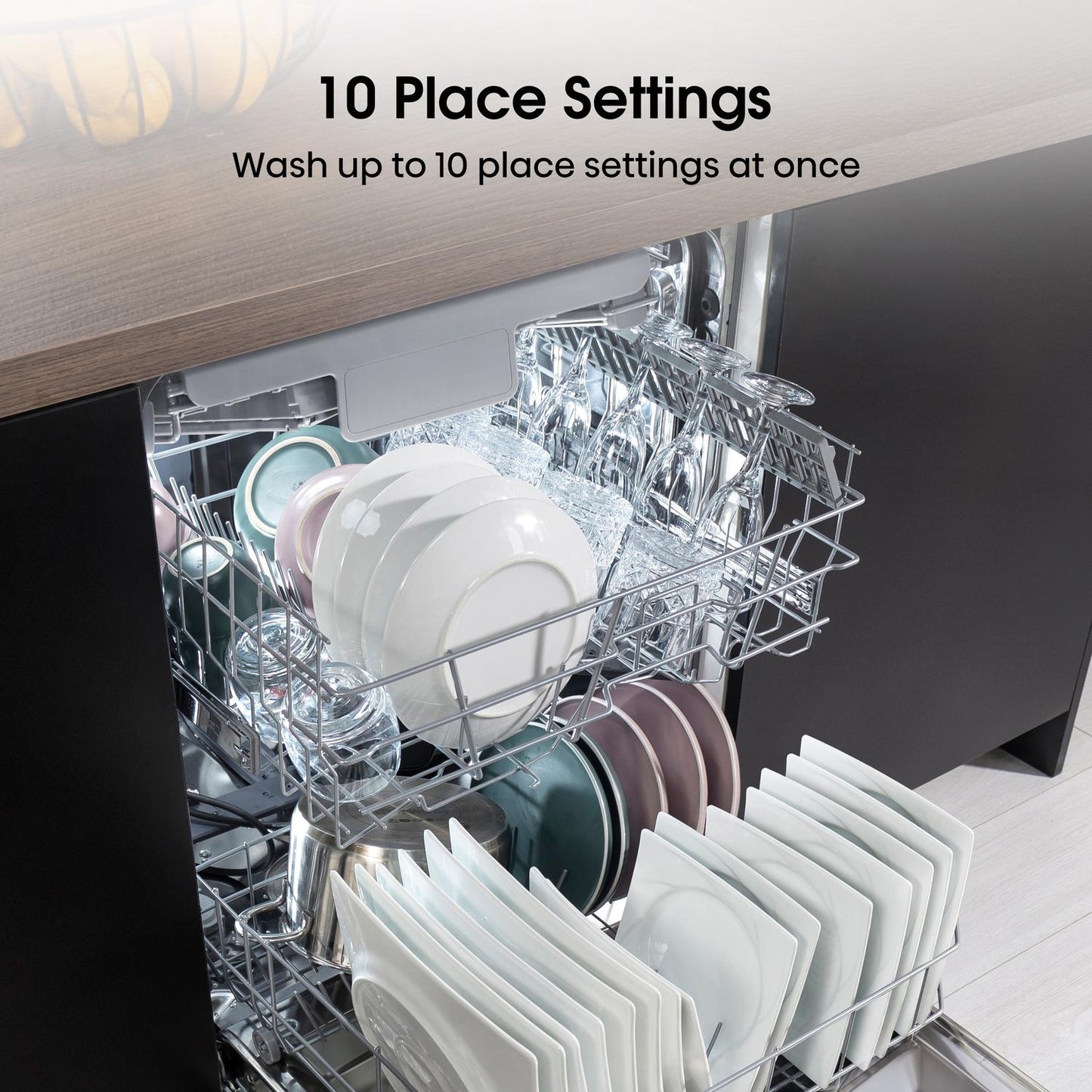 Hisense HS523E15WUK Slimline Dishwasher - White - 10 Place Settings