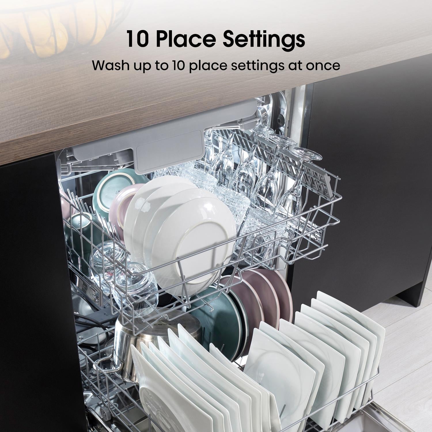 Hisense HS523E15WUK Slimline Dishwasher - White - 10 Place Settings