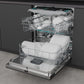 Hisense HV663A60UK Full-Size Fully Integrated Dishwasher - 16 Place Settings