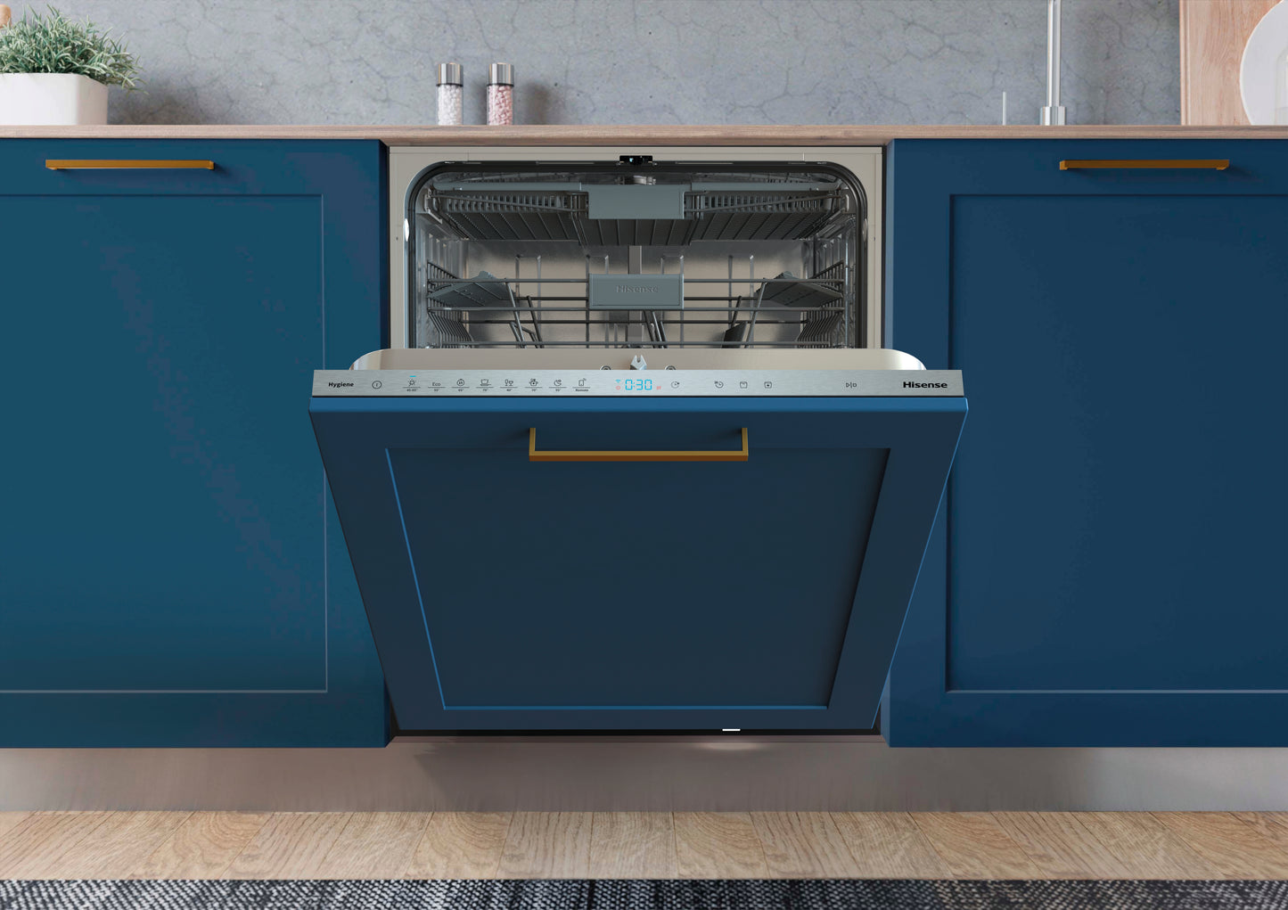 Hisense HV673C60UK 60cm Integrated Dishwasher - 16 Place Settings