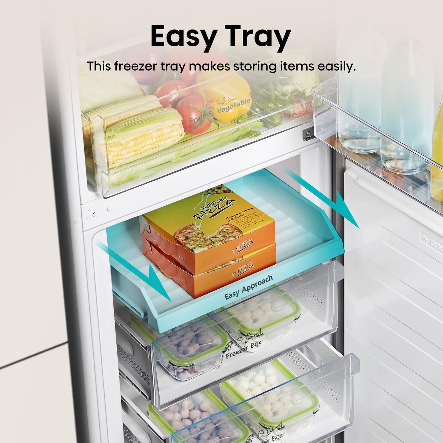 Hisense RB327N4BWE 55cm 50/50 Frost Free Fridge Freezer - White