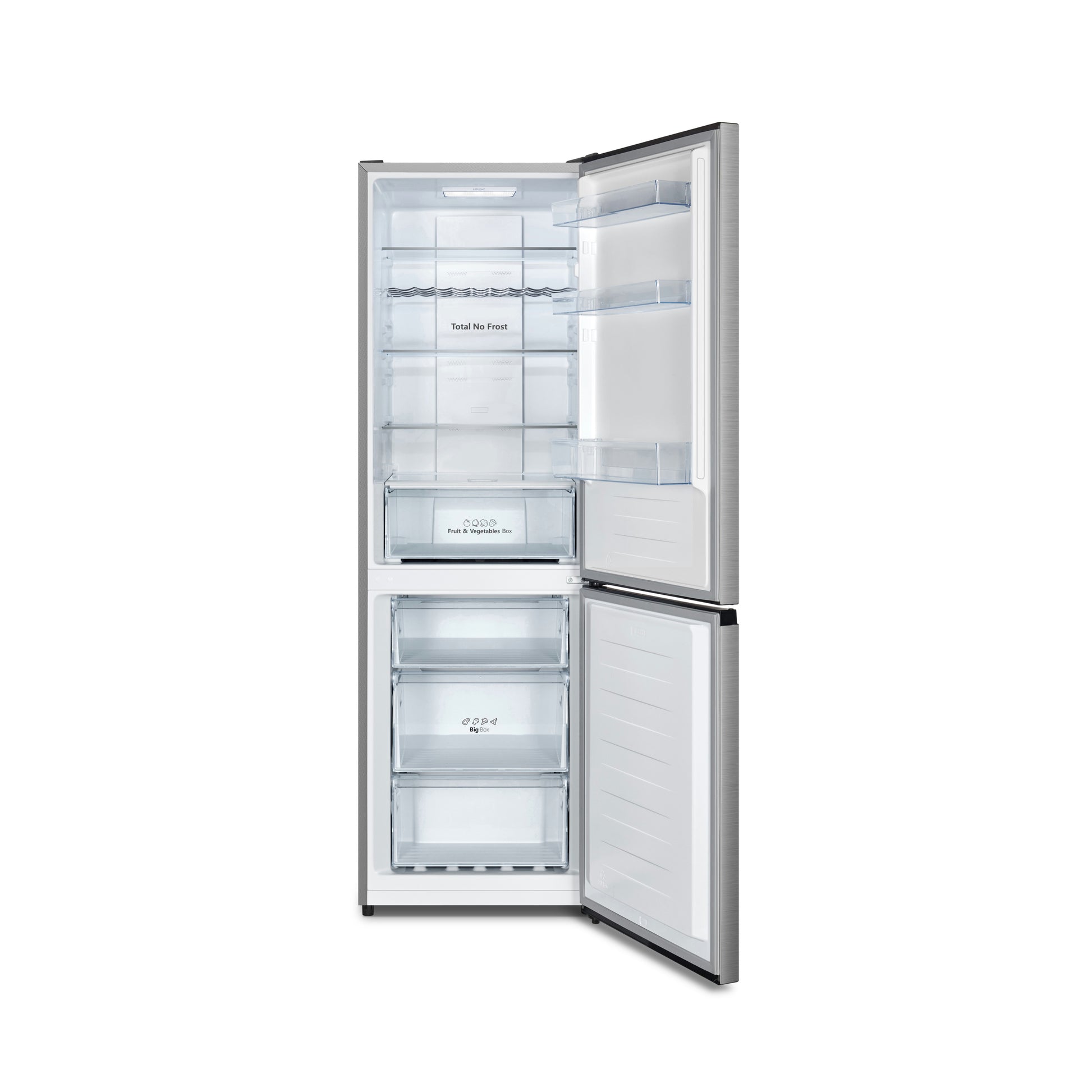 Hisense RB395N4BCE 60/40 Total No Frost Fridge Freezer - Stainless Steel