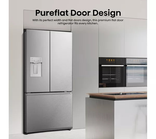 Hisense RF815N4SESE Total No Frost Plumbed American Fridge Freezer - Silver