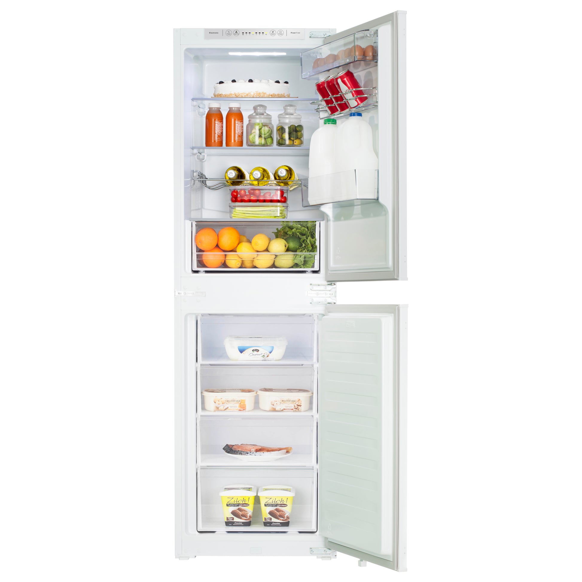 Hisense RIB291F4AWE 54cm 50/50 Integrated Frost Free Fridge Freezer - White
