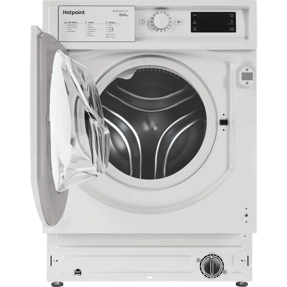 Hotpoint BIWDHG861485 8kg/6kg 1400 Spin Integrated Washer Dryer - White
