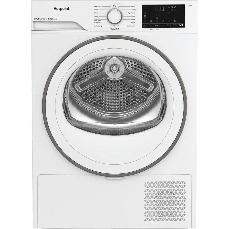 Hotpoint CHD93MWWSUK 9kg Heat Pump Tumble Dryer with Pet Hair Care - White