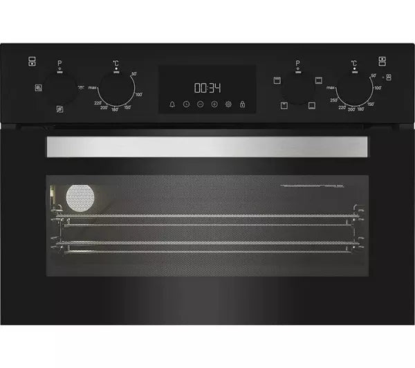 Hotpoint DIH 10D B 59.4cm Built In Electric Fan Double Oven - Black