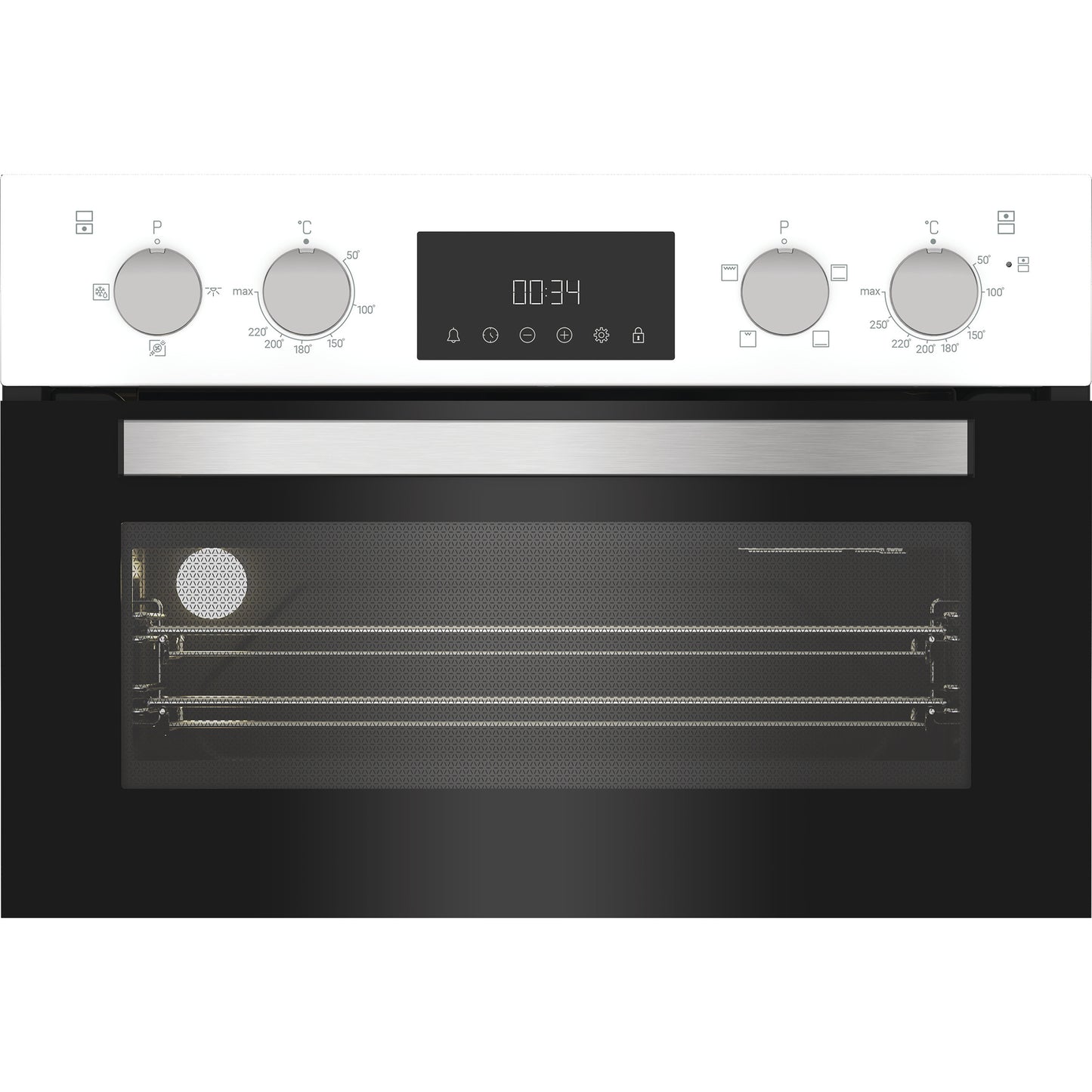 Hotpoint DIH10DW 89cm Built In Electric Double Oven - White