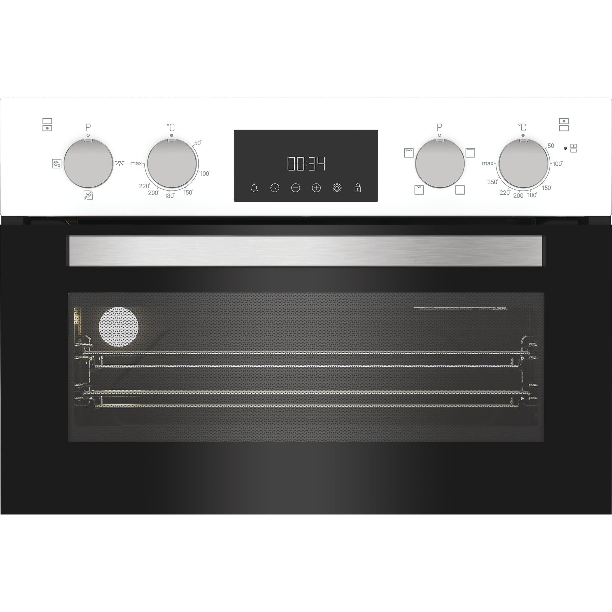 Hotpoint DIH10DW 89cm Built In Electric Double Oven - White