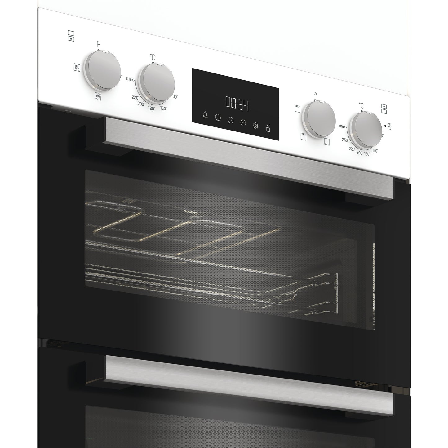 Hotpoint DIH10DW 89cm Built In Electric Double Oven - White