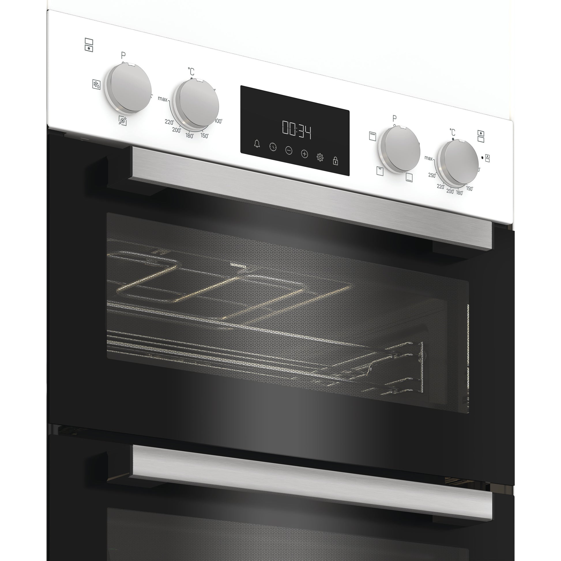 Hotpoint DIH10DW 89cm Built In Electric Double Oven - White
