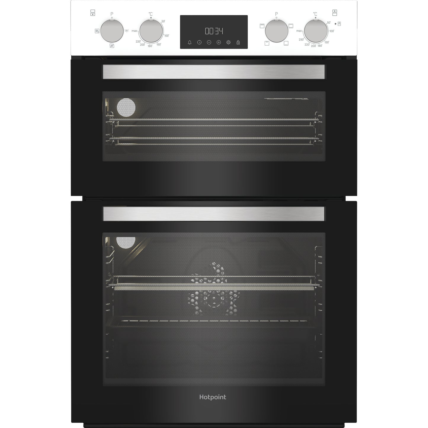 Hotpoint DIH10DW 89cm Built In Electric Double Oven - White