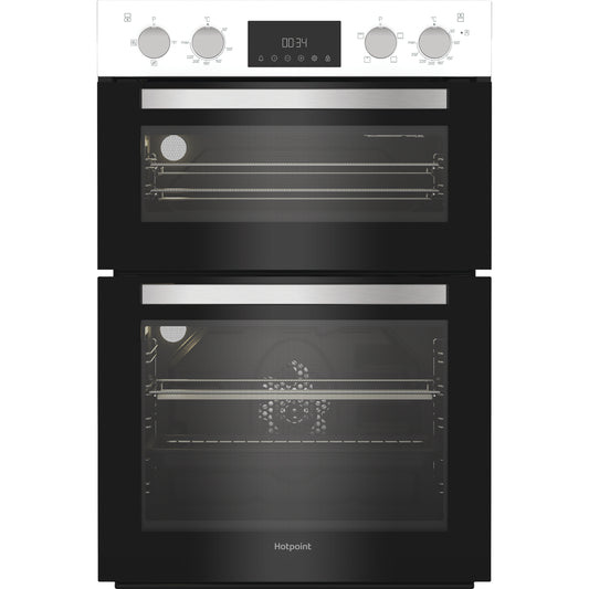 Hotpoint DIH10DW 89cm Built In Electric Double Oven - White