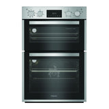 Hotpoint DIH82DIX 59.4cm Built In Electric Double Oven - Stainless Steel