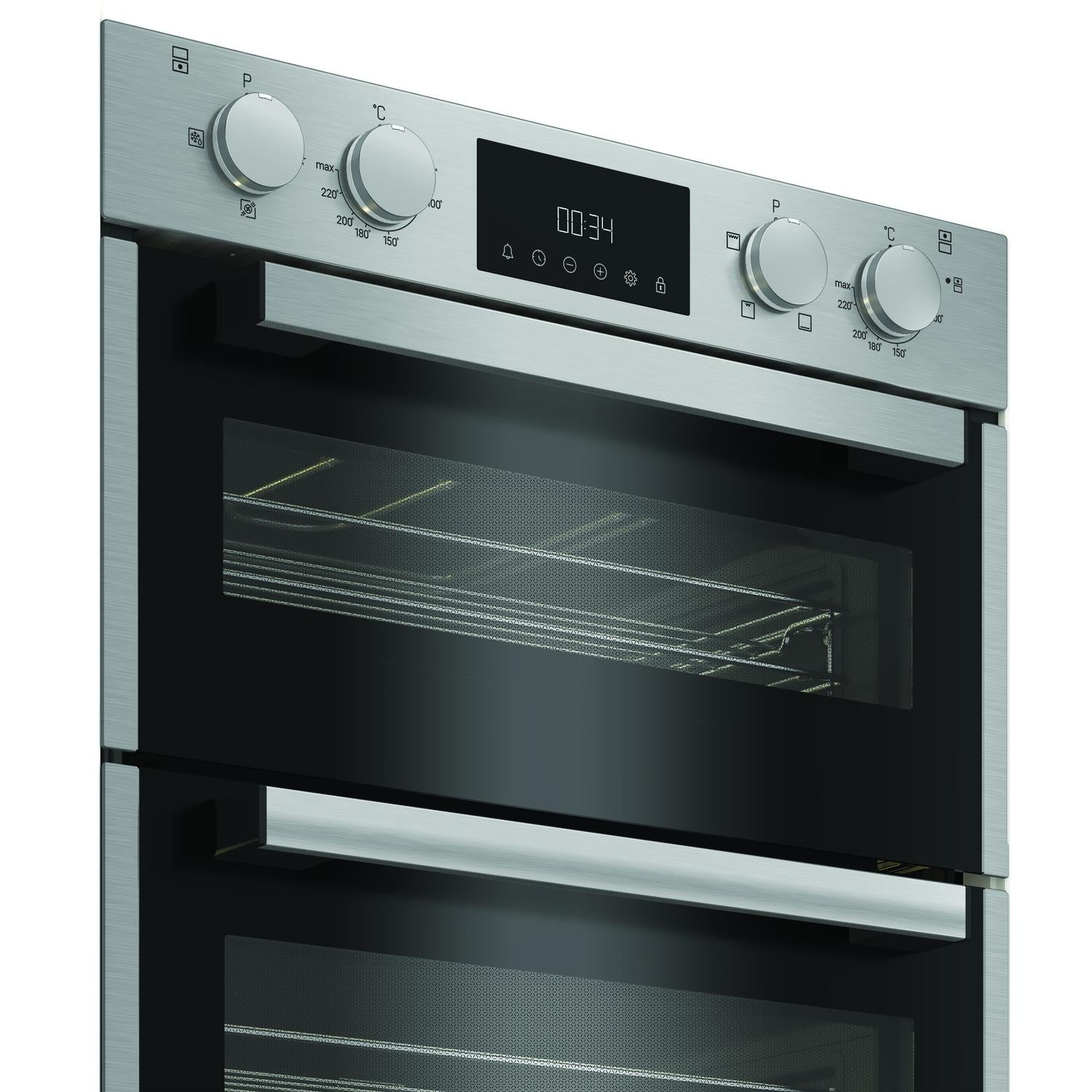 Hotpoint DUH10DIX 59.4cm Built In Electric Double Oven - Stainless Steel