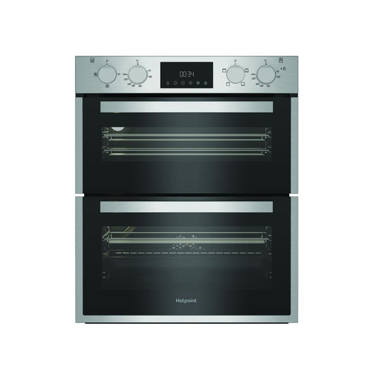 Hotpoint DUH10DIX 59.4cm Built In Electric Double Oven - Stainless Steel