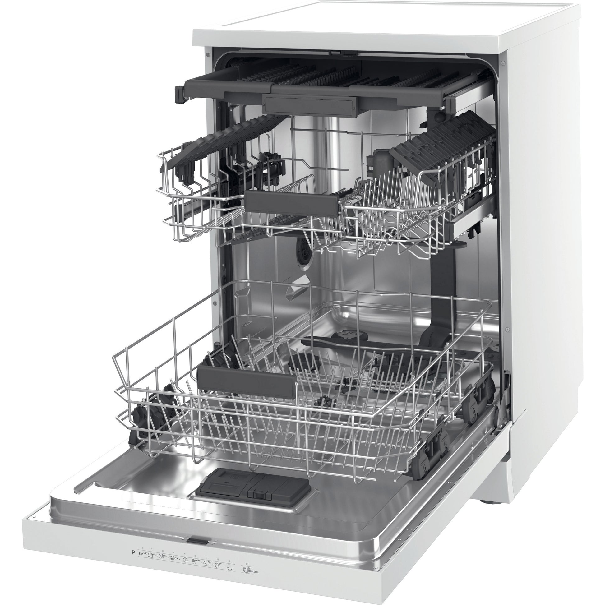 Hotpoint Maxi Space H7FHP43WUK Dishwasher with Third Rack - White - 15 Place Settings