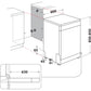 Hotpoint Maxi Space H7FHP43WUK Dishwasher with Third Rack - White - 15 Place Settings