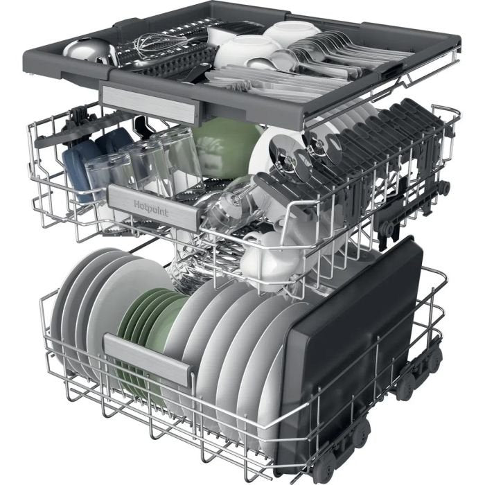 Hotpoint H7FHP43XUK Dishwasher - Inox - 15 Place Settings