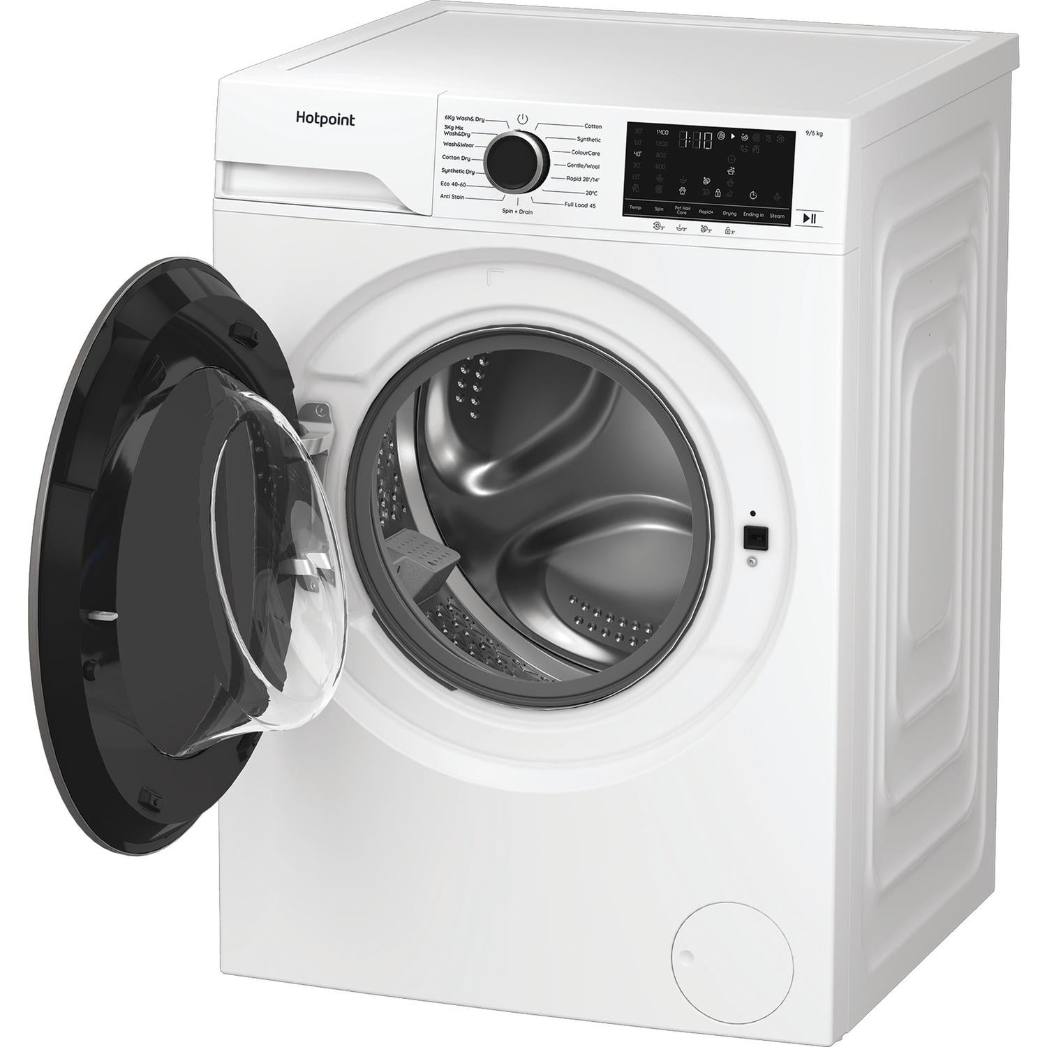Hotpoint HBD9681ANTSTAIN 9kg/6kg 1400 Spin  Washer Dryer - White