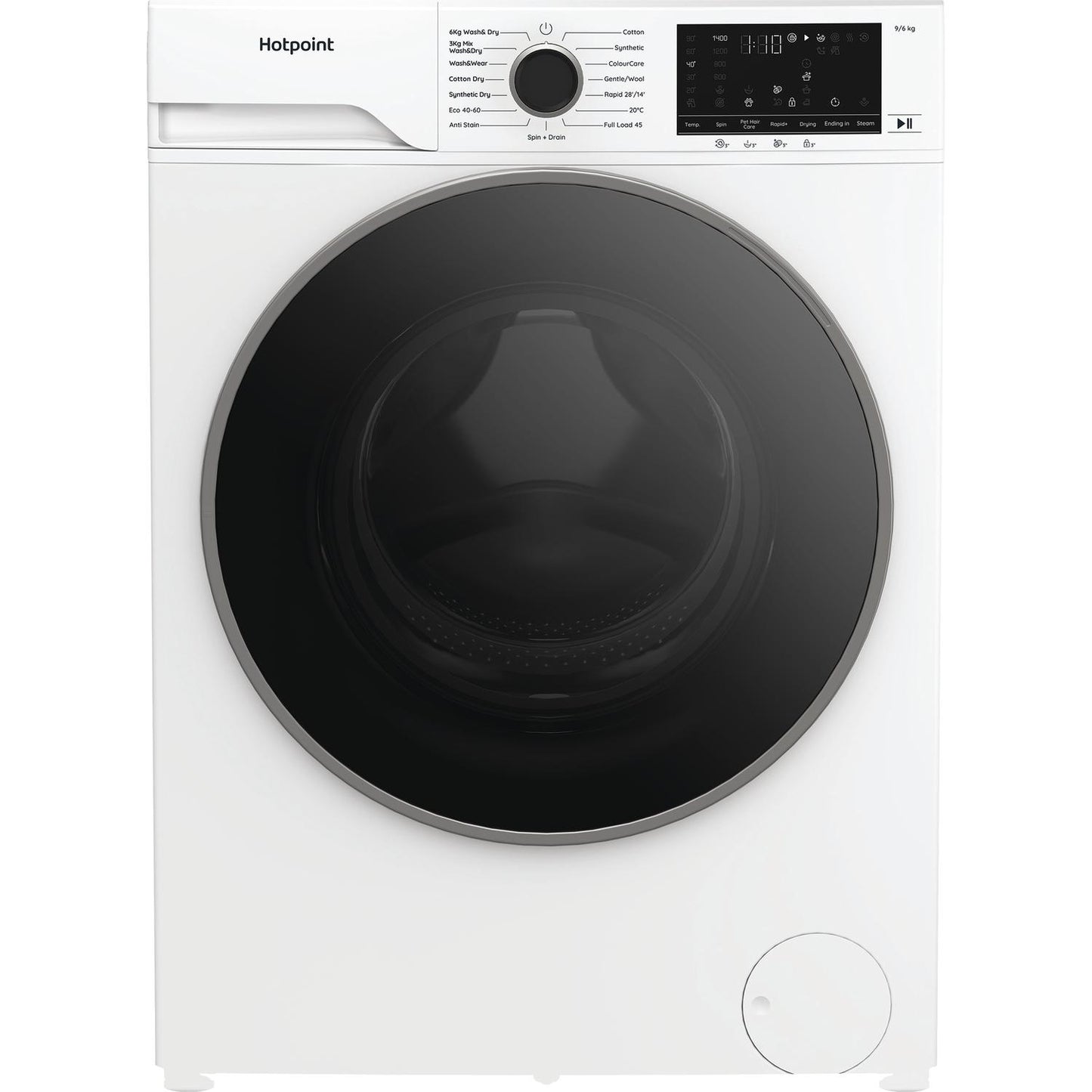 Hotpoint HBD9681ANTSTAIN 9kg/6kg 1400 Spin  Washer Dryer - White