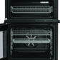 Hotpoint HDE6VDCASB1 50cm Double Oven Electric Cooker with Ceramic Hob - Black