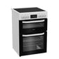 Hotpoint HDE6VDW 60cm Double Electric Ceramic Cooker - White